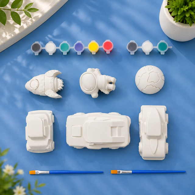 Space & Vehicles Paint-Your-Own Kit (6-Piece)