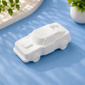 Race car large ready-to-paint plaster figure on blue background